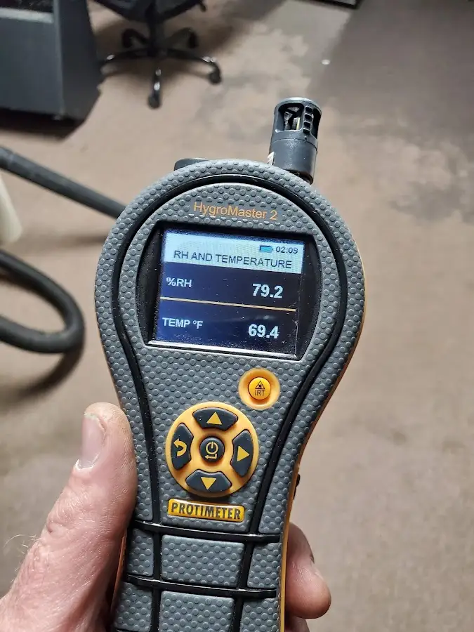 Moisture meter humidity assessment for Fire & Smoke Damage Restoration in Oak Lawn